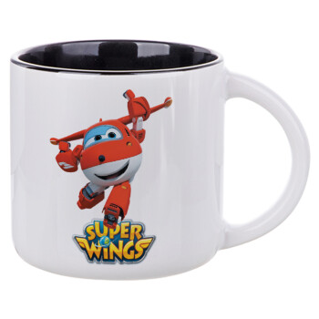 Super Wings, Κούπα κεραμική 400ml Λευκή/Μαύρη