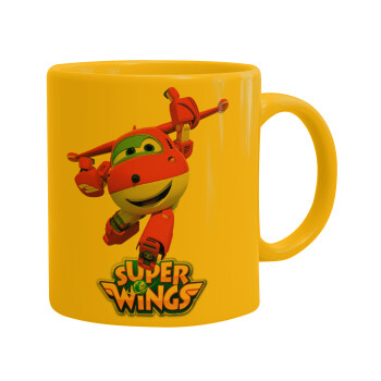 Super Wings, Κούπα, κεραμική κίτρινη, 330ml (1 τεμάχιο)