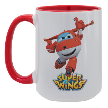 Super Wings, Κούπα Mega 15oz, κεραμική Κόκκινη, 450ml