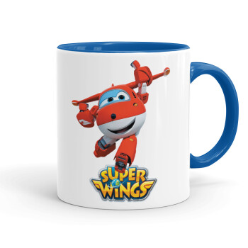 Super Wings, Mug colored blue, ceramic, 330ml