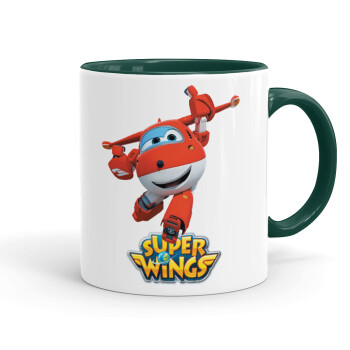 Super Wings, Mug colored green, ceramic, 330ml