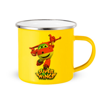 Super Wings, Κούπα Μεταλλική εμαγιέ Κίτρινη 360ml
