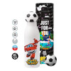Soccer Metal mug thermos, double wall, 550ml