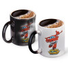 Color changing magic Mug, ceramic, 330ml when adding hot liquid inside, the black colour desappears (1 pcs)