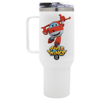 Super Wings, Mega Stainless steel Tumbler with lid, double wall 1,2L