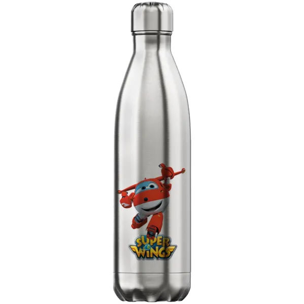 Super Wings — Inox (Stainless steel) hot metal mug, double wall, 750ml