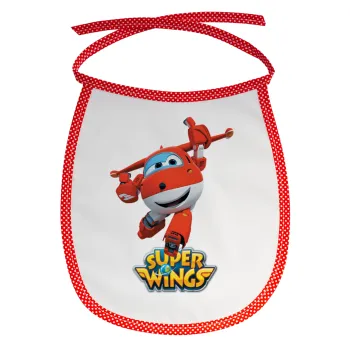 Super Wings, Σαλιάρα μωρού αλέκιαστη με κορδόνι Κόκκινη
