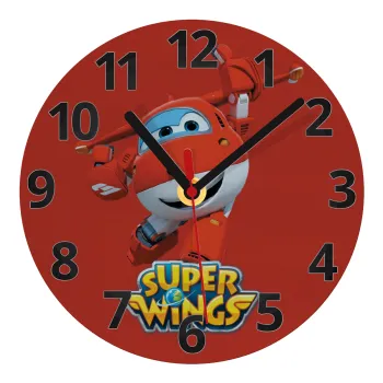 Super Wings, Ρολόι τοίχου γυάλινο (20cm)