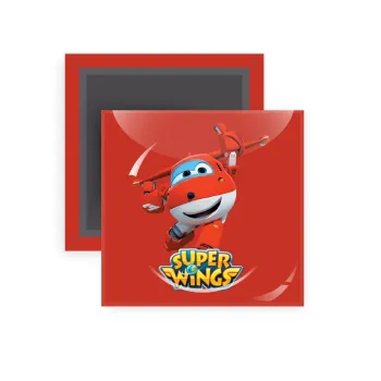 Super Wings, Μαγνητάκι ψυγείου τετράγωνο διάστασης 5x5cm