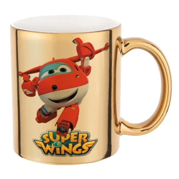 Super Wings, Κούπα κεραμική, χρυσή καθρέπτης, 330ml