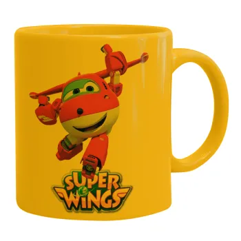 Super Wings, Κούπα, κεραμική κίτρινη, 330ml
