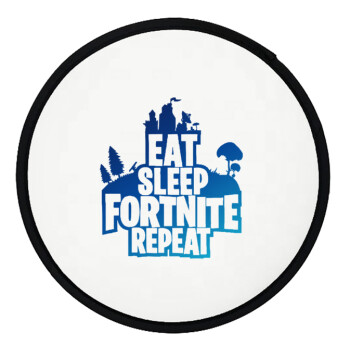 Eat Sleep Fortnite Repeat, Βεντάλια υφασμάτινη αναδιπλούμενη με θήκη (20cm)