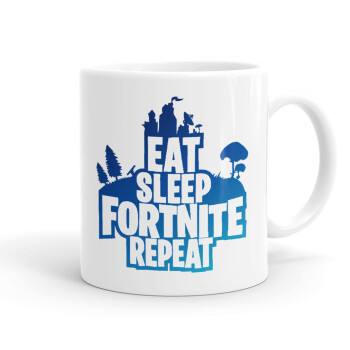 Eat Sleep Fortnite Repeat, Ceramic coffee mug, 330ml (1pcs)