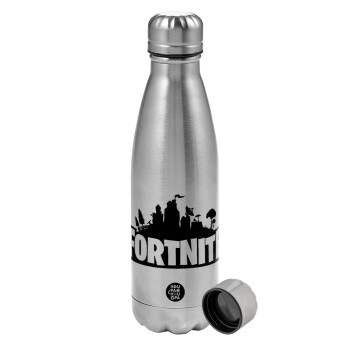 Fortnite, Metallic water bottle, stainless steel, 750ml