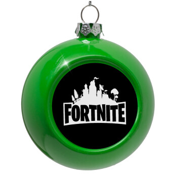 Fortnite, Green Christmas tree ornament bauble 8cm
