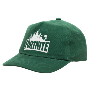 Fortnite, Children's Baseball Cap, 100% Cotton Drill, GREEN (COTTON, CHILDREN'S, ONE SIZE)