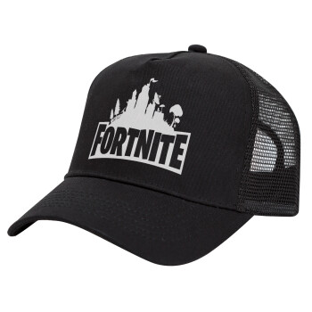 Fortnite, Καπέλο Trucker με Δίχτυ, Μαύρο, (ΒΑΜΒΑΚΕΡΟ, ΠΑΙΔΙΚΟ, UNISEX, ONE SIZE)
