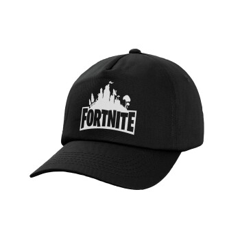 Fortnite, Καπέλο παιδικό Baseball, 100% Βαμβακερό,  Μαύρο
