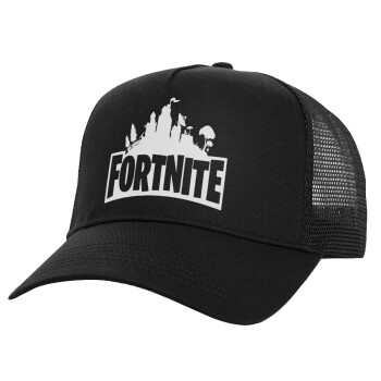Fortnite, Καπέλο Ενηλίκων Structured Trucker, με Δίχτυ, Μαύρο (100% ΒΑΜΒΑΚΕΡΟ, ΕΝΗΛΙΚΩΝ, UNISEX, ONE SIZE)