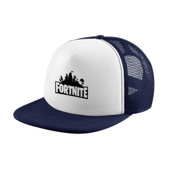 Fortnite, Καπέλο παιδικό Soft Trucker με Δίχτυ Dark Blue/White 