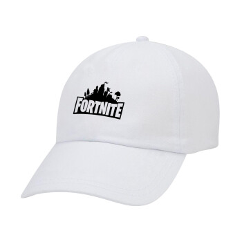 Fortnite, Καπέλο Ενηλίκων Baseball Λευκό 5-φύλλο (POLYESTER, ΕΝΗΛΙΚΩΝ, UNISEX, ONE SIZE)