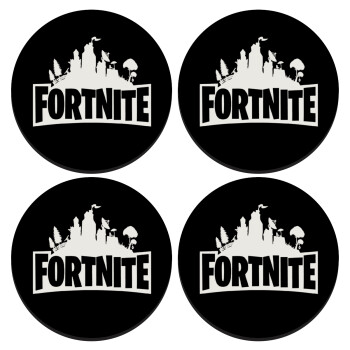 Fortnite, ΣΕΤ 4 Σουβέρ ξύλινα στρογγυλά (9cm)