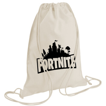 Fortnite, Backpack bag GYMBAG natural (28x40cm)