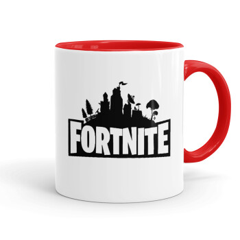 Fortnite, Κούπα χρωματιστή κόκκινη, κεραμική, 330ml