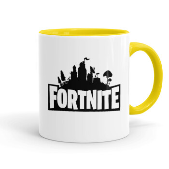 Fortnite, Mug colored yellow, ceramic, 330ml
