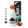 Bascetball Metal mug thermos, double wall, 550ml