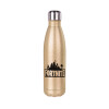 Glitter gold stainless steel thermos bottle, double-walled, 500ml