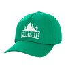 Adult Baseball Cap, 100% Cotton, Green (COTTON, ADULT, UNISEX, ONE SIZE)