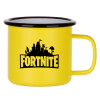 Metallic enamel MATT Yellow cup 360ml