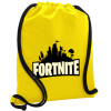 Backpack pouch GYMBAG Yellow, with pocket (40x48cm) & thick cords