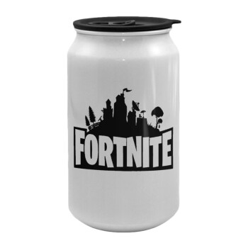 Fortnite, Κούπα ταξιδιού μεταλλική με καπάκι (tin-can) 500ml