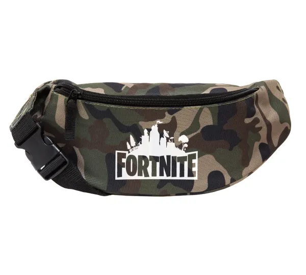 Fortnite — Unisex waist bag (banana) in Jungle camouflage color with 2 pockets