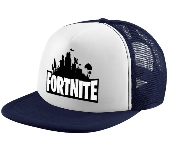 Fortnite — Children's Soft Trucker Cap with Dark Blue/White Mesh (POLYESTER, CHILDREN, ONE SIZE)