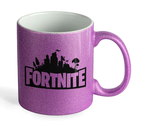 Fortnite — Κούπα Μωβ Glitter που γυαλίζει, κεραμική, 330ml