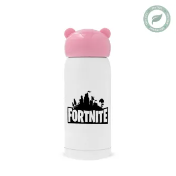 Fortnite, Ροζ ανοξείδωτο παγούρι θερμό (Stainless steel), 320ml