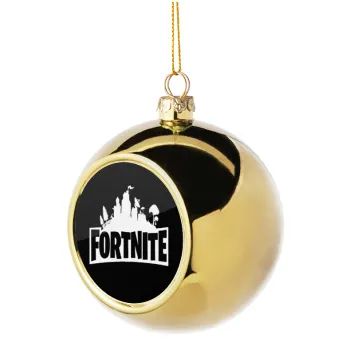 Fortnite, Στολίδι Χριστουγεννιάτικη μπάλα δένδρου Χρυσή 8cm