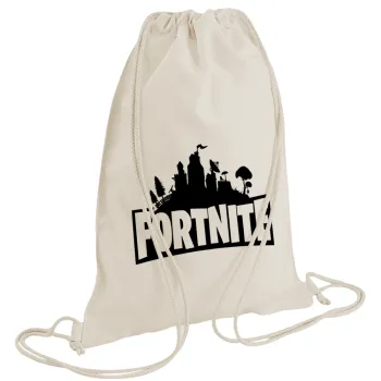 Fortnite, Τσάντα πλάτης πουγκί GYMBAG natural (28x40cm)