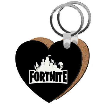 Fortnite, Μπρελόκ Ξύλινο καρδιά MDF