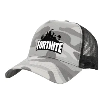 Fortnite, Καπέλο Ενηλίκων Structured Trucker, με Δίχτυ, (παραλλαγή) Army Camo (100% ΒΑΜΒΑΚΕΡΟ, ΕΝΗΛΙΚΩΝ, UNISEX, ONE SIZE)