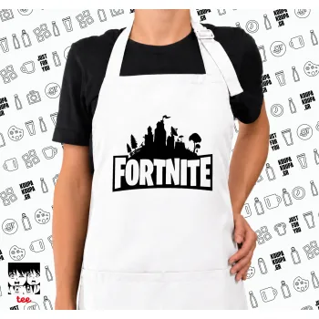 Fortnite, Ποδιά μακριά Σεφ ολόσωμη με τσέπες white (ΕΝΗΛΙΚΩΝ)