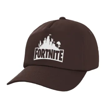 Fortnite, Καπέλο Ενηλίκων Baseball, 100% Βαμβακερό, Chocolate, Καφέ (ΒΑΜΒΑΚΕΡΟ, ΕΝΗΛΙΚΩΝ, UNISEX, ONE SIZE)