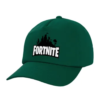Fortnite, Twill Καπέλο παιδικό Bottle Green (100% ΒΑΜΒΑΚΕΡΟ, ΠΑΙΔΙΚΟ, UNISEX)