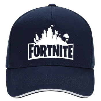 Fortnite, DRILL Καπέλο Ενηλίκων Ultimate ΜΠΛΕ/ΛΕΥΚΟ, (100% ΒΑΜΒΑΚΕΡΟ, ΕΝΗΛΙΚΩΝ, UNISEX, ONE SIZE)