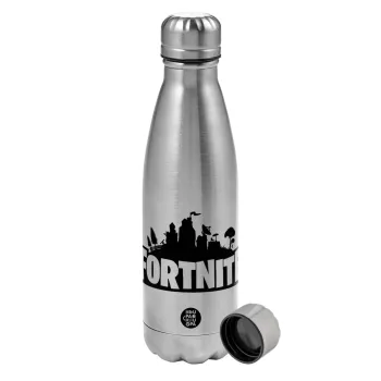 Fortnite, Metallic water bottle, stainless steel, 750ml