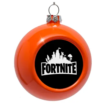 Fortnite, Στολίδι Χριστουγεννιάτικη μπάλα δένδρου Πορτοκαλί 8cm
