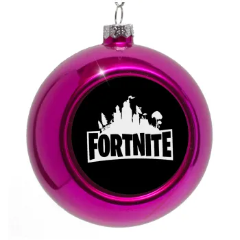 Fortnite, Purple Christmas tree ornament bauble 8cm